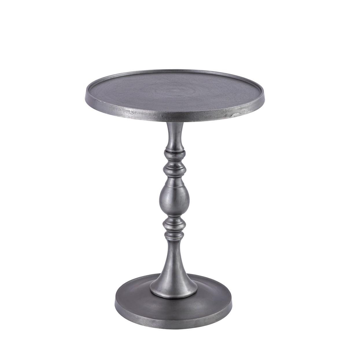 Schilliger Design  Table d'appoint Evolène ronde Gris plomb 50x65cm