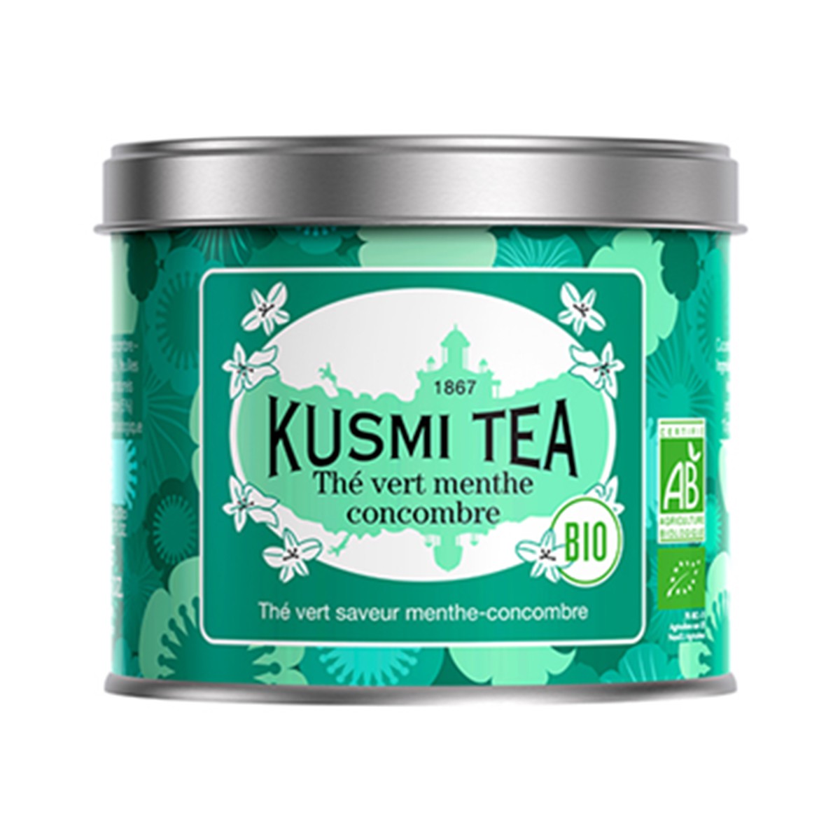 Kusmi Tea THE BIO Thé vert Menthe-Concombre Bio - boite métal 100gr  100gr