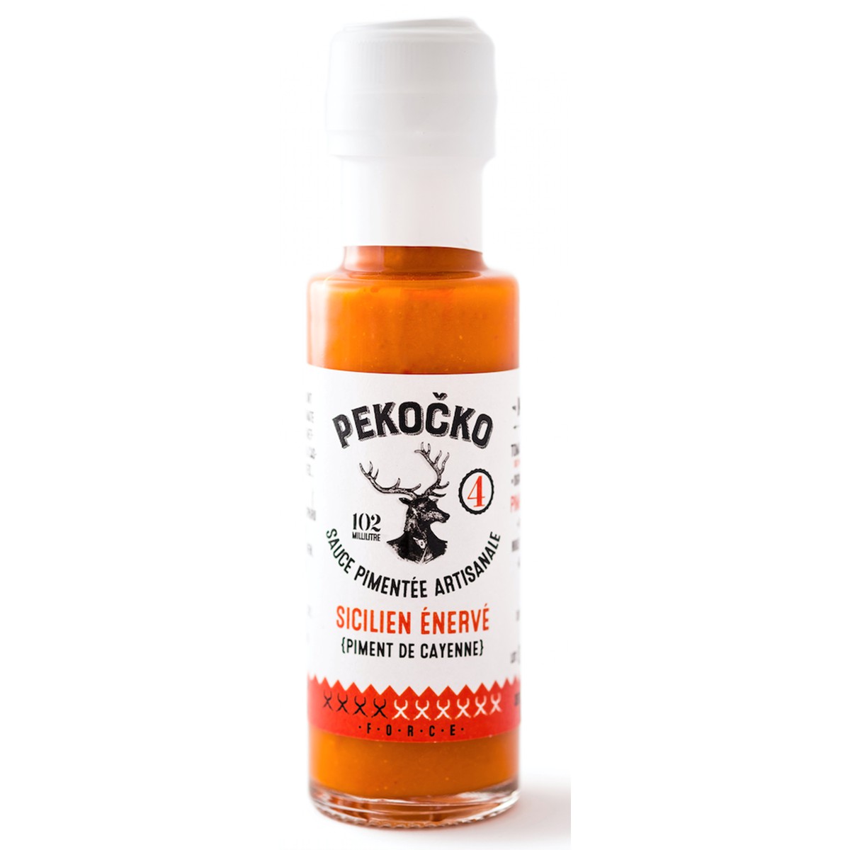 Pekocko  Sauce tomate légèrement pimentée à l’italienne SICILIEN ENERVE - FORCE 4  102 ML