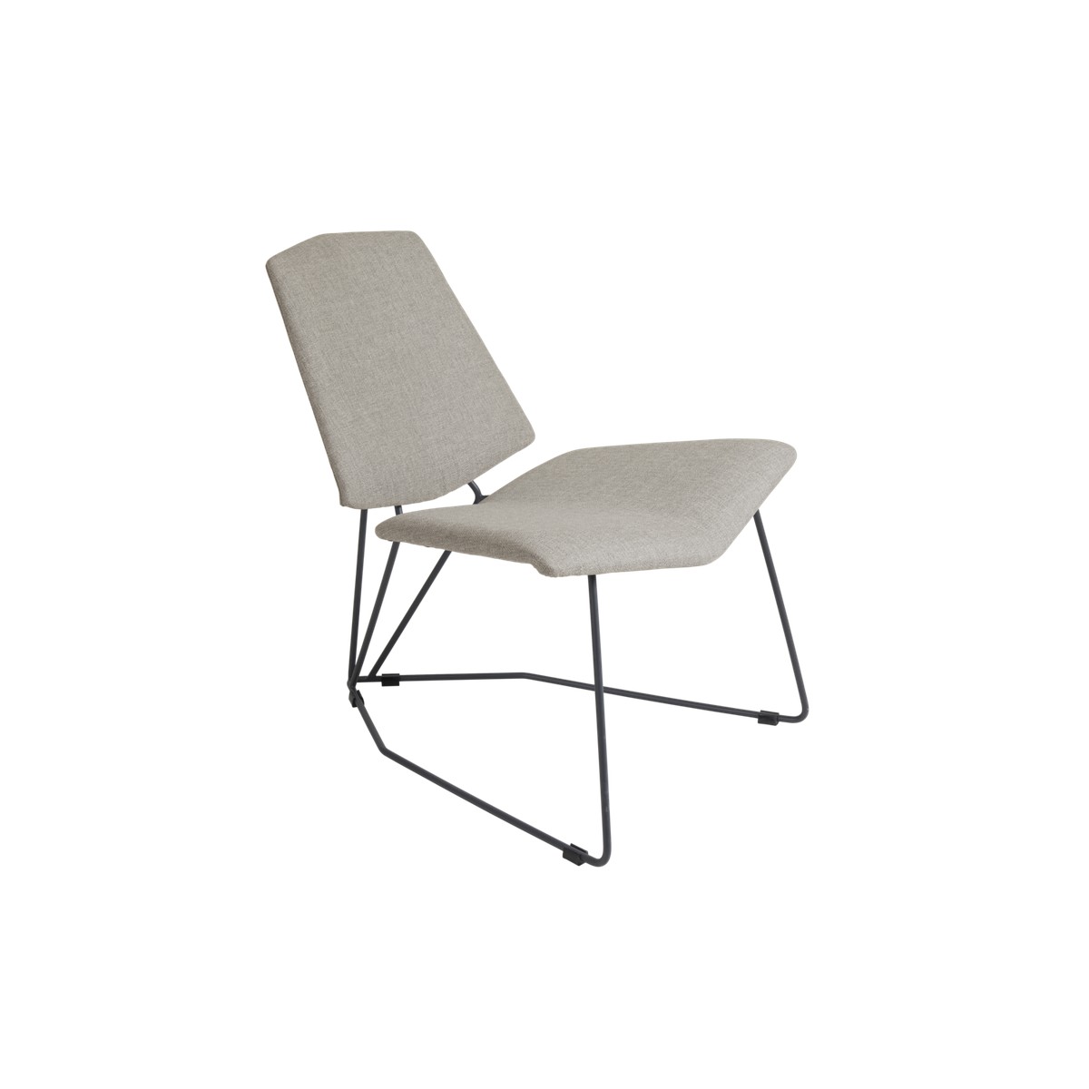 Brafab Pollux Fauteuil bas Pollux Gris perle 65x73x75cm