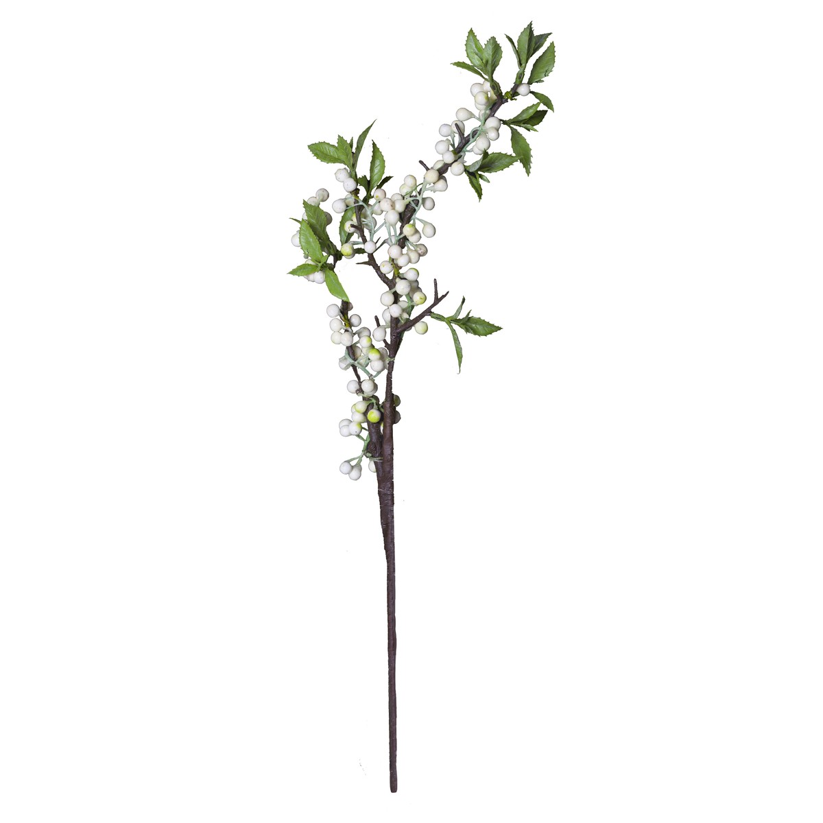 Branche De Gui Artificiel Avec Baies - Longueur 55 Cm - Décoration Verte Intérieure - Marque SAJAN - 6