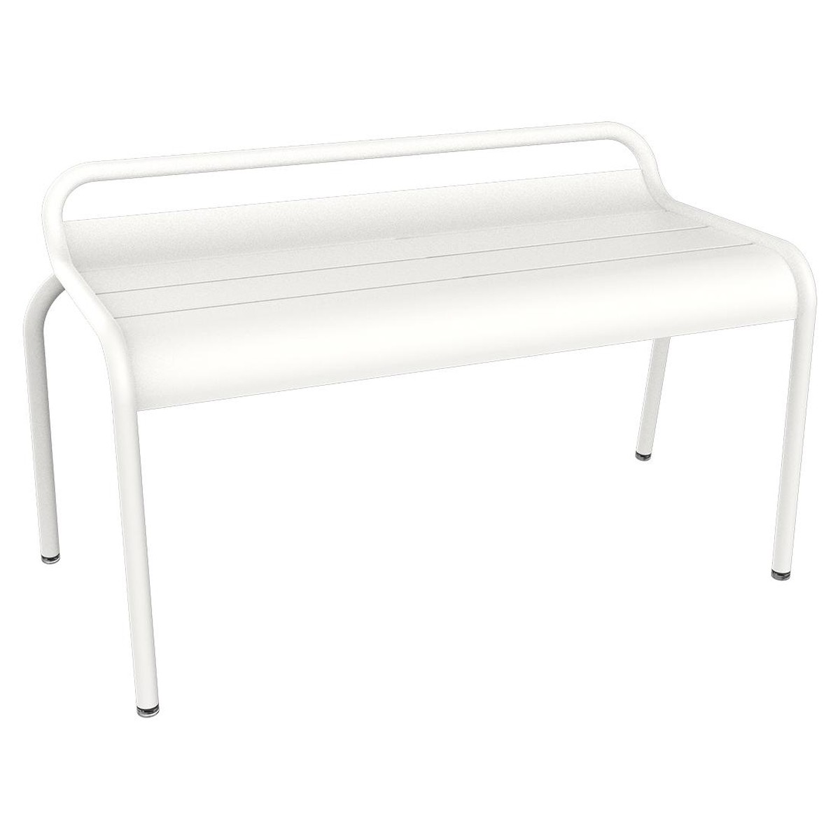 Fermob Luxembourg Banc Compact Luxembourg Blanc L 118 x l 56 x H86cm