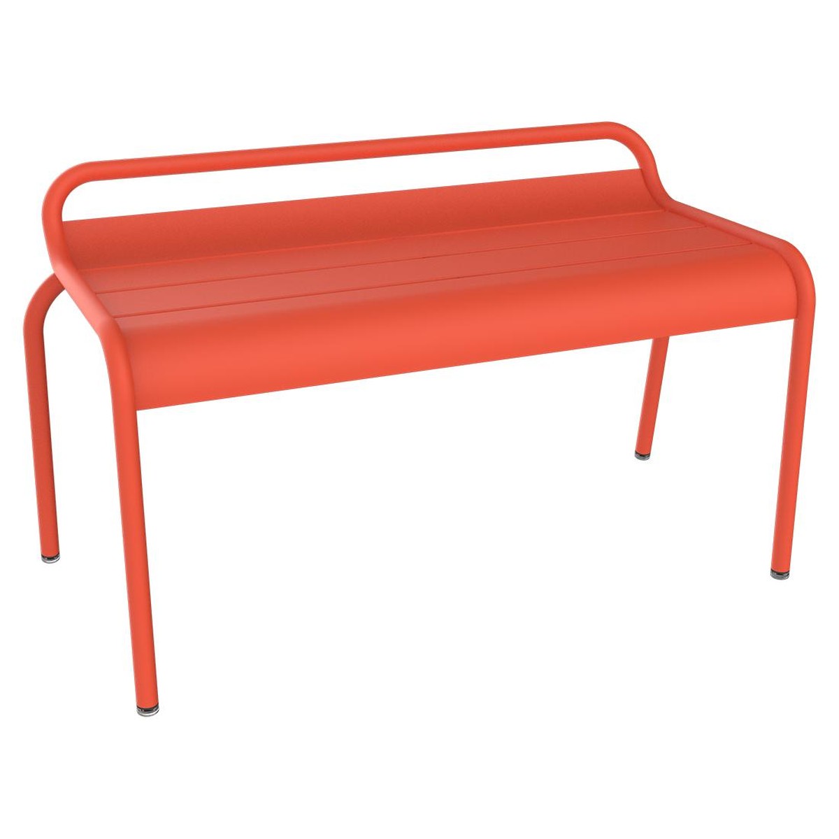 Fermob Luxembourg Banc Compact Luxembourg Rouge saumon L 118 x l 56 x H86cm