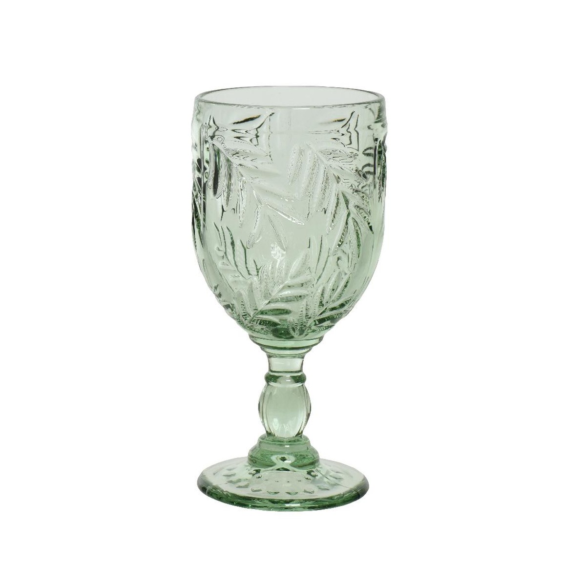 Schilliger Sélection  Verre à vin Feuillages en verre Vert menthe à l'eau 300ml. 8x17.2cm