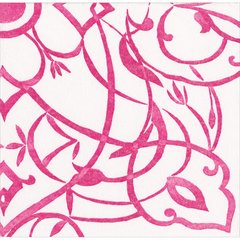 Caspari  Serviette Lunch Airlaid Algarve Rouge fuchsia 33x33cm