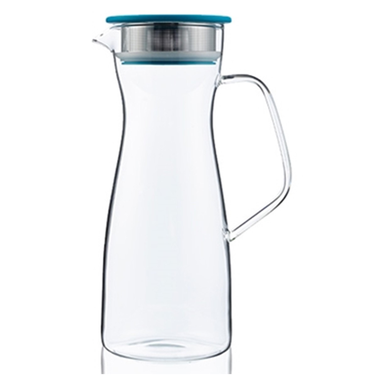 Kusmi Tea  Carafe à thé glacé en verre 1,1L av. filtre & couvercle turquoise Sans couleur 1,1L