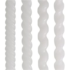 Schilliger Sélection  Bougies Spirales 4 pièces Blanc 2.7x31cm