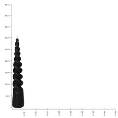 Schilliger Sélection  Bougie Pyramide spirale Noir 5.5x30cm