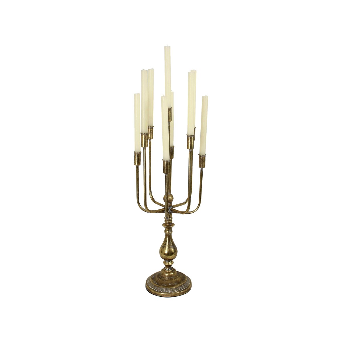 Schilliger Sélection  Chandelier 9 bougies or Jaune or 26.5x73cm