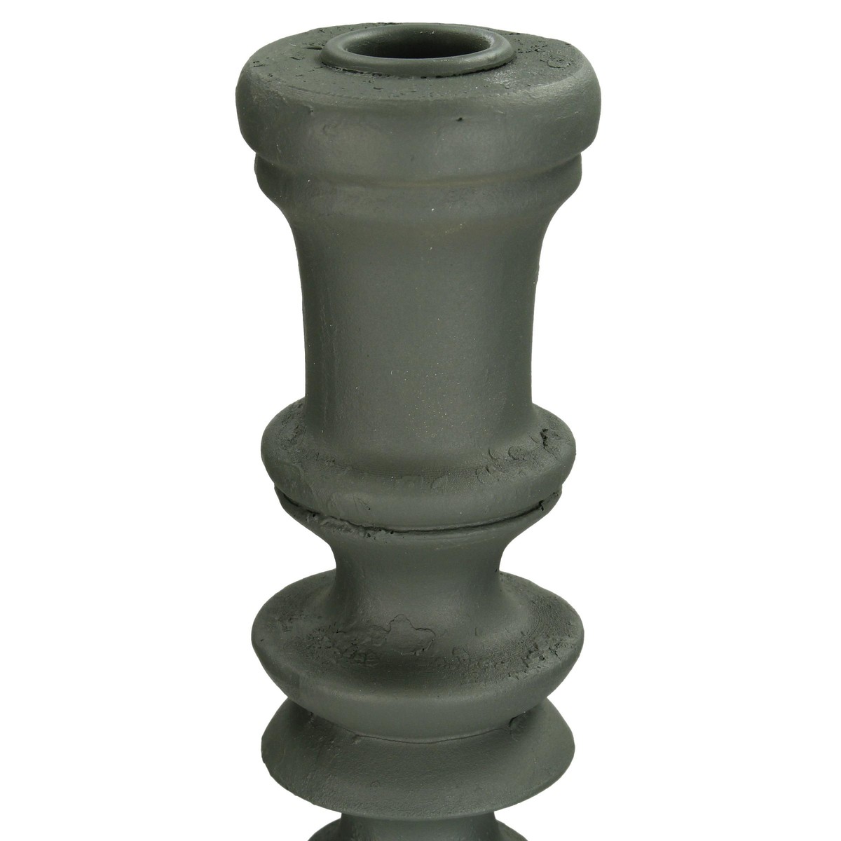 Petit Bougeoir Solo Gris – Style Ancien – Occasion (léger Piqué)