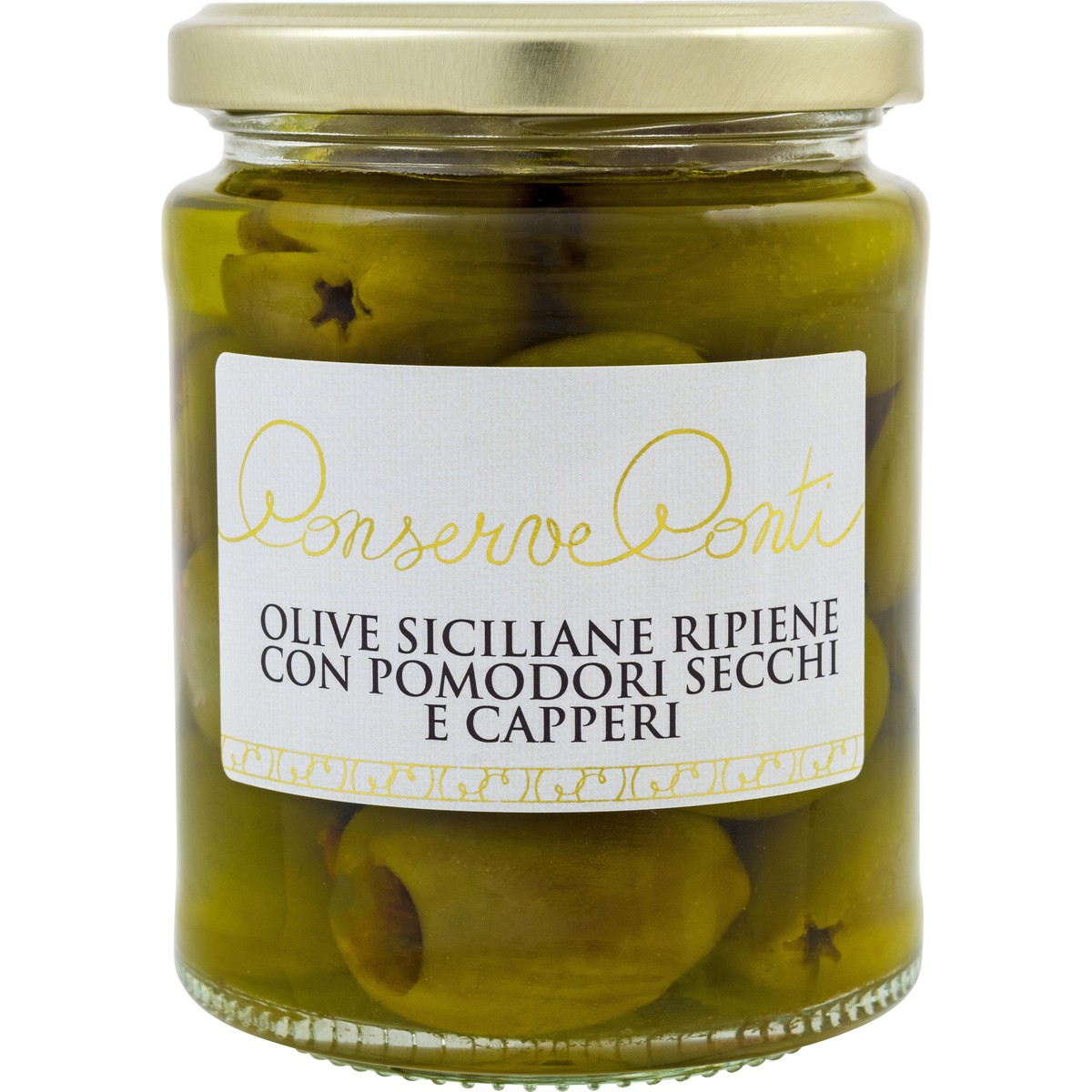 Conti CONTI Olives farcies aux tomates et aux câpres  270g