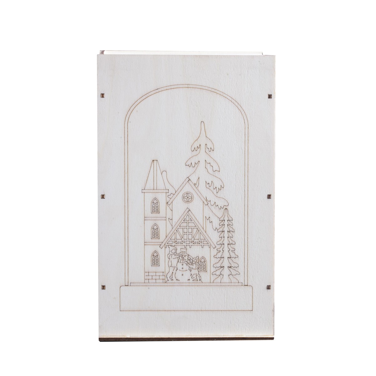Divers, Schilliger Design Eglise sous cloche illuminé 13x13x22.5cm ...