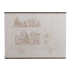 Schilliger Design  Camion du Père Noël illuminé  32x7.2x24cm