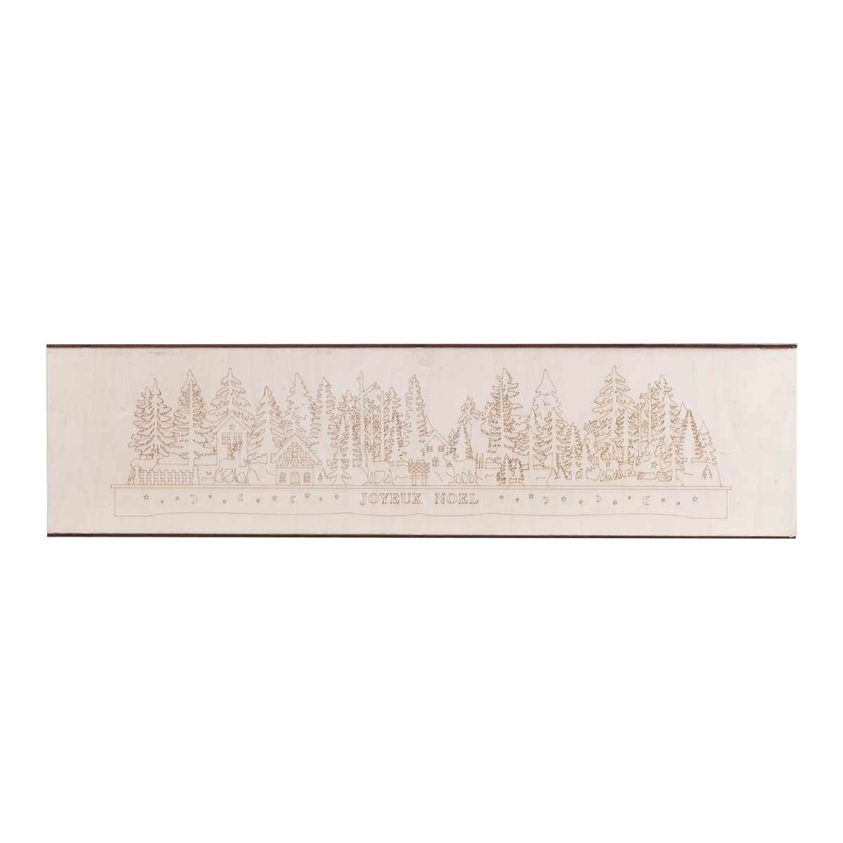 Schilliger Design  La forêt Joyeux Noël illuminée  78x9x19cm