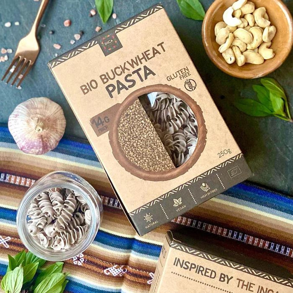 Incalife INCALIFE Pâtes au sarrasin BIO sans Gluten Incalife  250gr