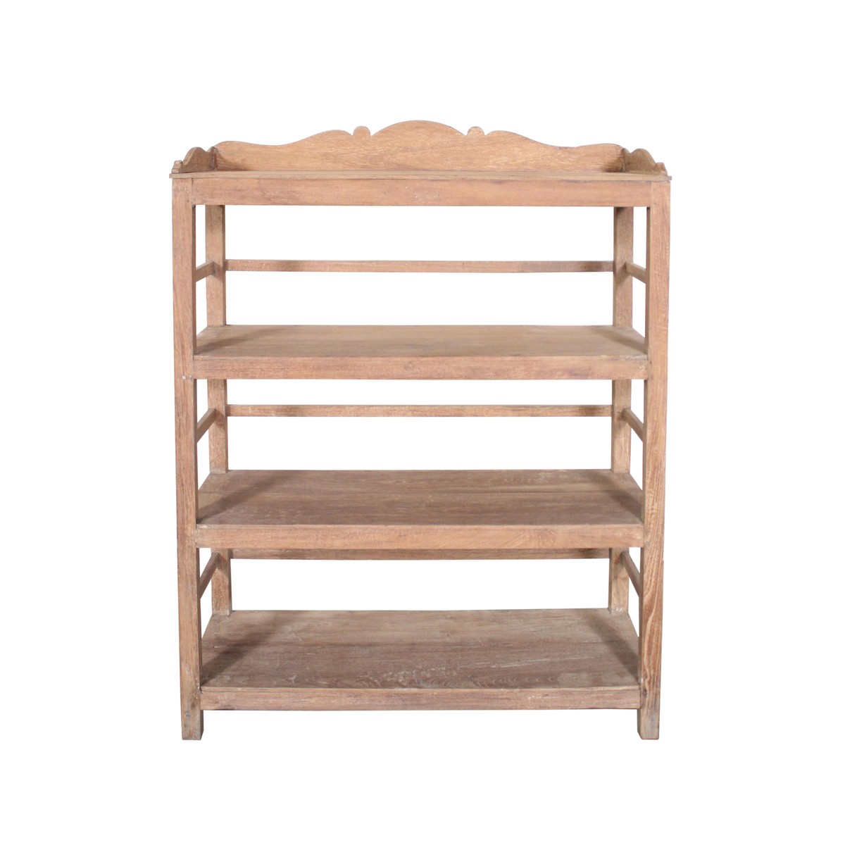 Les Restaurés, by Schilliger  Etagère 4 plateaux en teck ancien  90x40x120cm