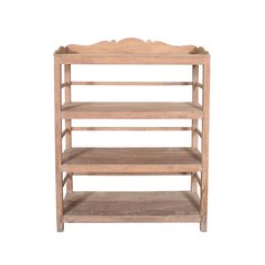 Les Restaurés, by Schilliger  Etagère 4 plateaux en teck ancien  90x40x120cm