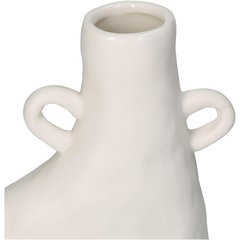 Schilliger Sélection  Vase 2 pieds en porcelaine Blanc 13.7x5.9x19.9cm