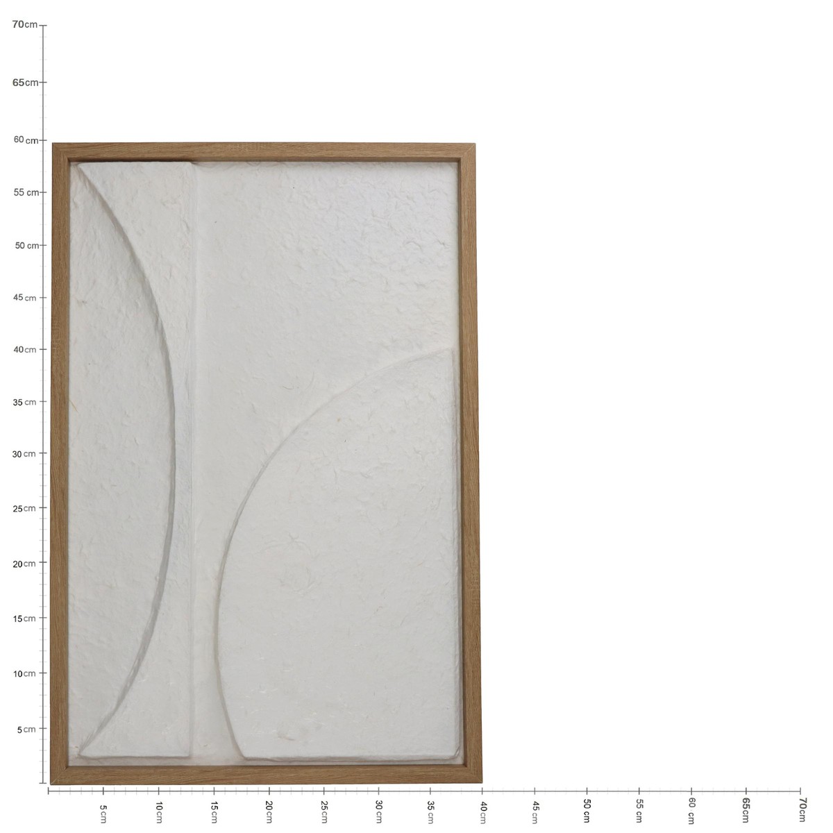 Schilliger Sélection  Tableau Géométrique 1 blanc  40x3x60cm