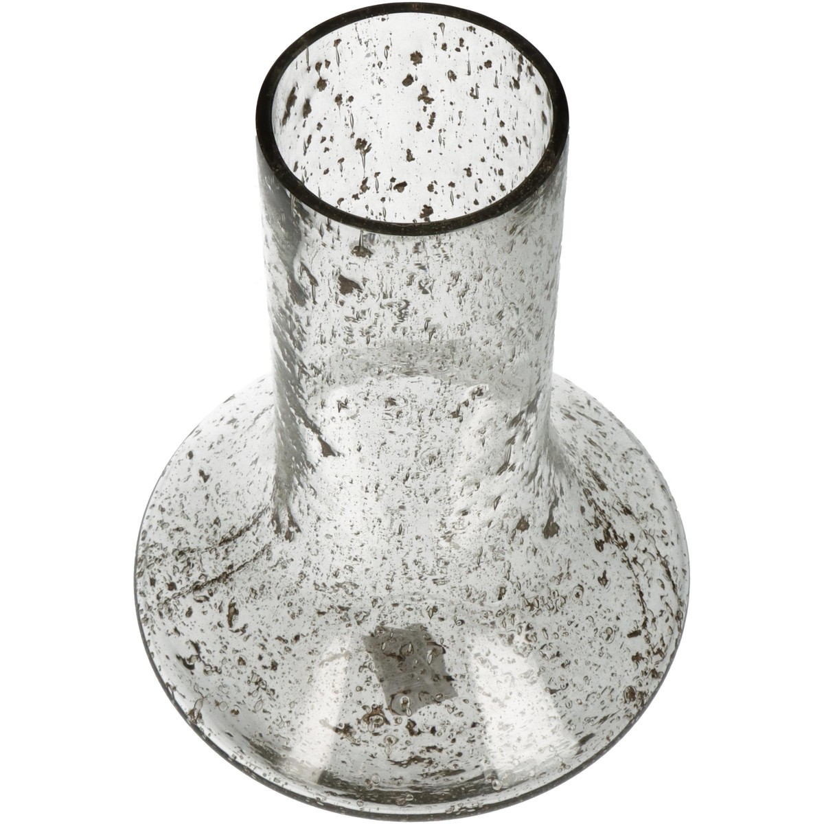 Schilliger Sélection  Vase en verre paillettes or  18x18x27cm