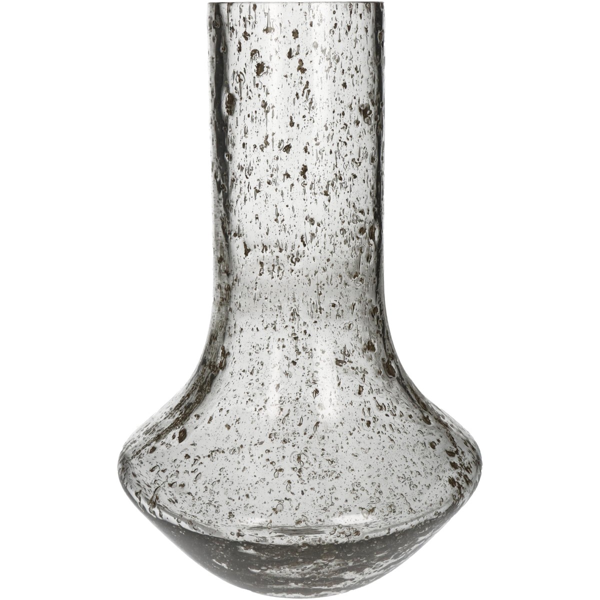Schilliger Sélection  Vase en verre paillettes or  18x18x27cm