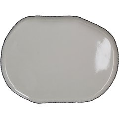 Schilliger Sélection  Plat émaillé ovale Blanc crème 40.5x30x2cm