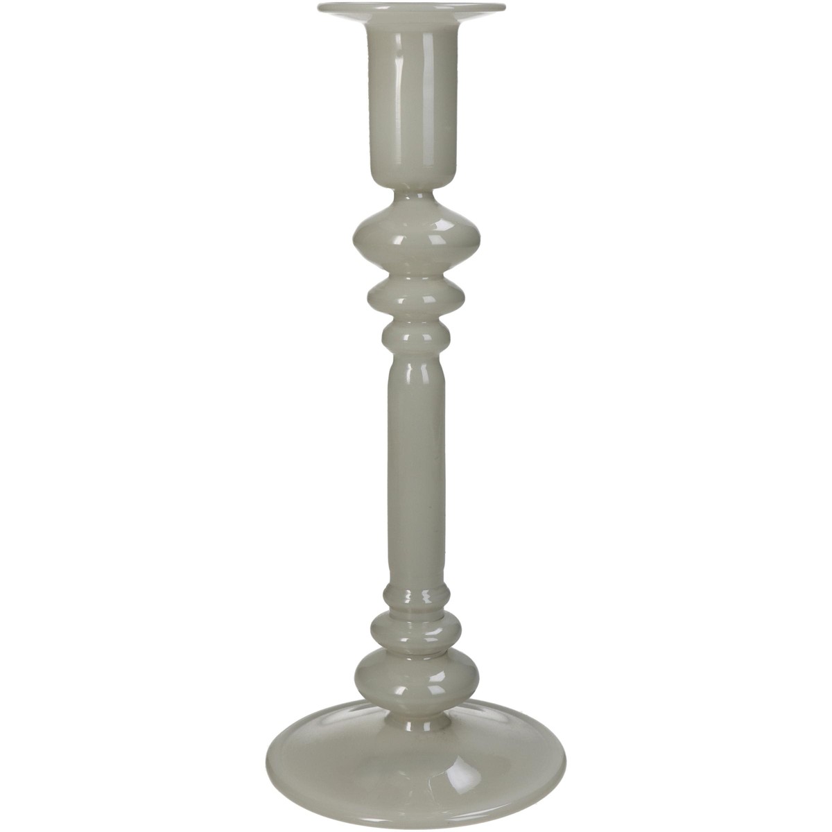 Schilliger Sélection  Bougeoir en verre gris Gris 9x9x22.5cm
