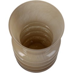 Schilliger Sélection  Vase en verre beige Beige 13x13x21cm