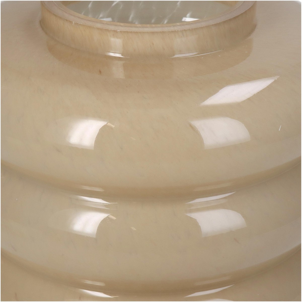 Schilliger Sélection  Vase en verre beige Beige 18x18x18cm