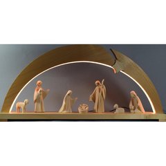 Schilliger Sélection  Crèche Arche 8 pièces avec LED  62cm