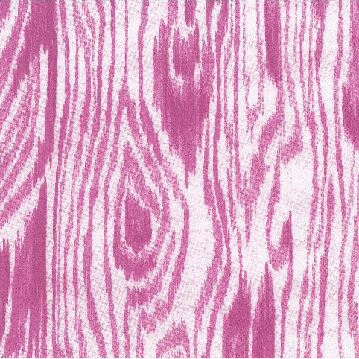 Caspari  Serviette Lunch Woodgrain Rouge fuchsia 33x33cm