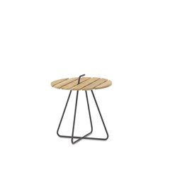 PEBL Furniture Hook Table d'appoint Hook Teak Multi-couleurs 44x46 cm