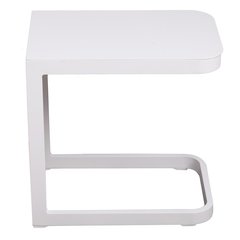 PEBL Furniture Cannes Table d'appoint Cannes Blanc albâtre 45x30x45 cm
