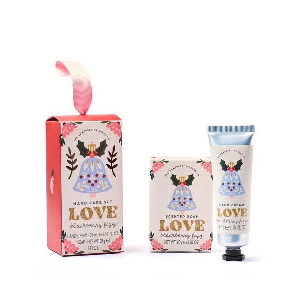 The Somerset Toiletry FESTIVE GIFTING Savon Winter Wishes Love-blackberry fizz  80gr