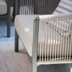 Apple Bee Bora Bora Set Bora Bora (1 canapé 3 places. 2 fauteuils.1 table basse) Blanc argent 