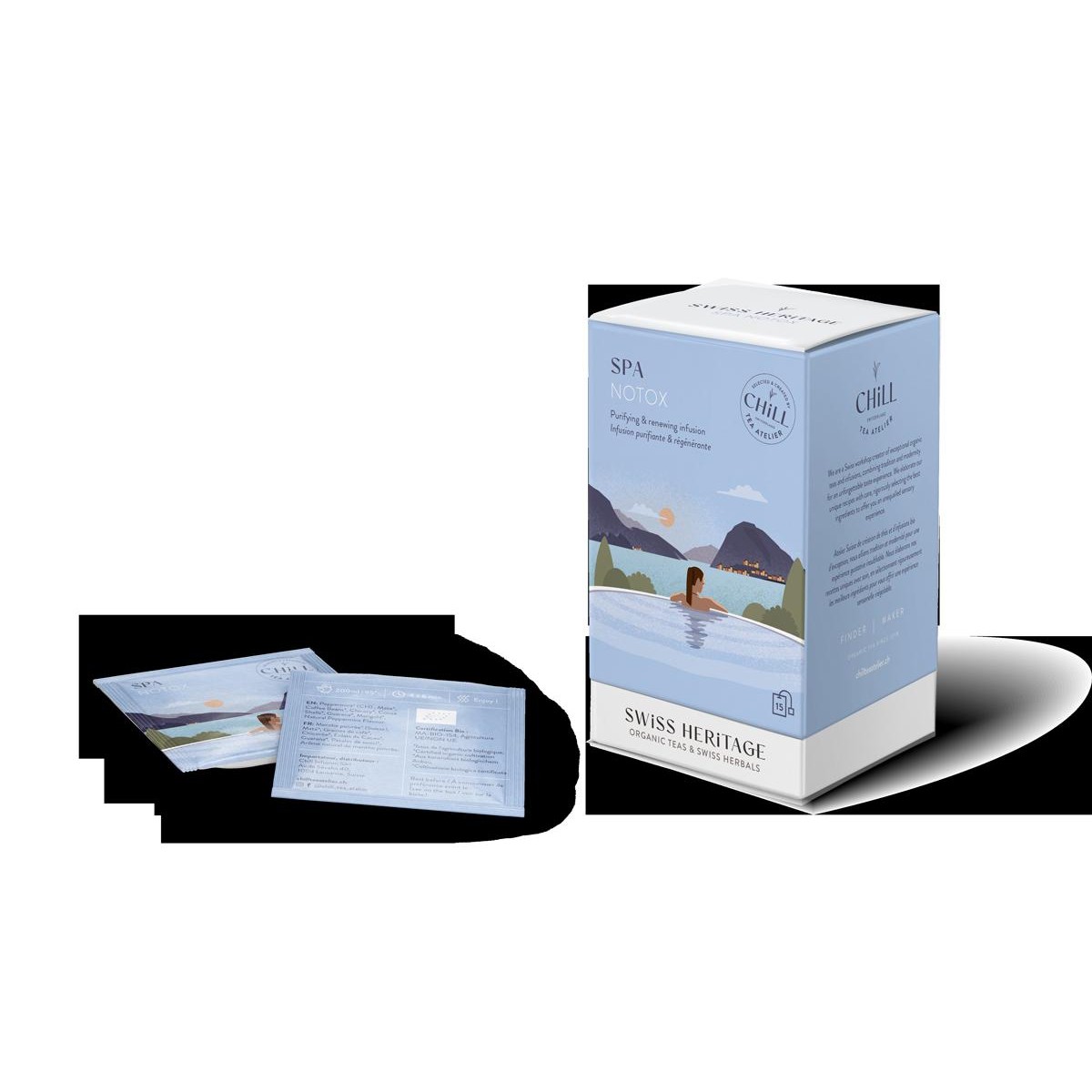 Chill Ice Tea  Infusions swiss BIO  SPA NOTOX Sans couleur 15 sachets