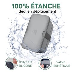   Boite Bento Compact Gris plomb 1.2L
