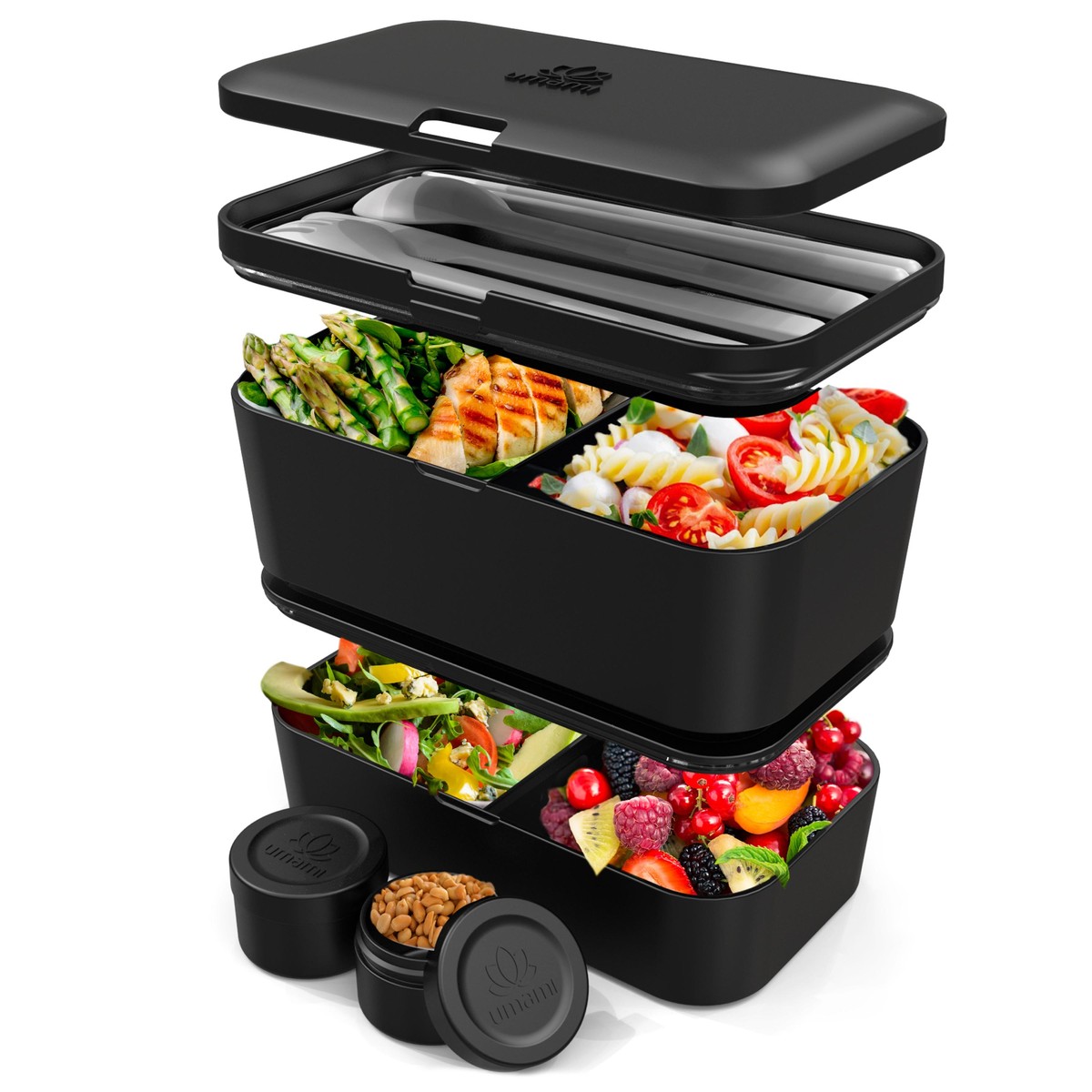   Boite Bento Compact Noir 1.2L