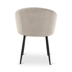 Castle Line Cres Fauteuil repas Cres Blanc écru 60x61xH79cm Assise 49cm Accoudoirs 63cm