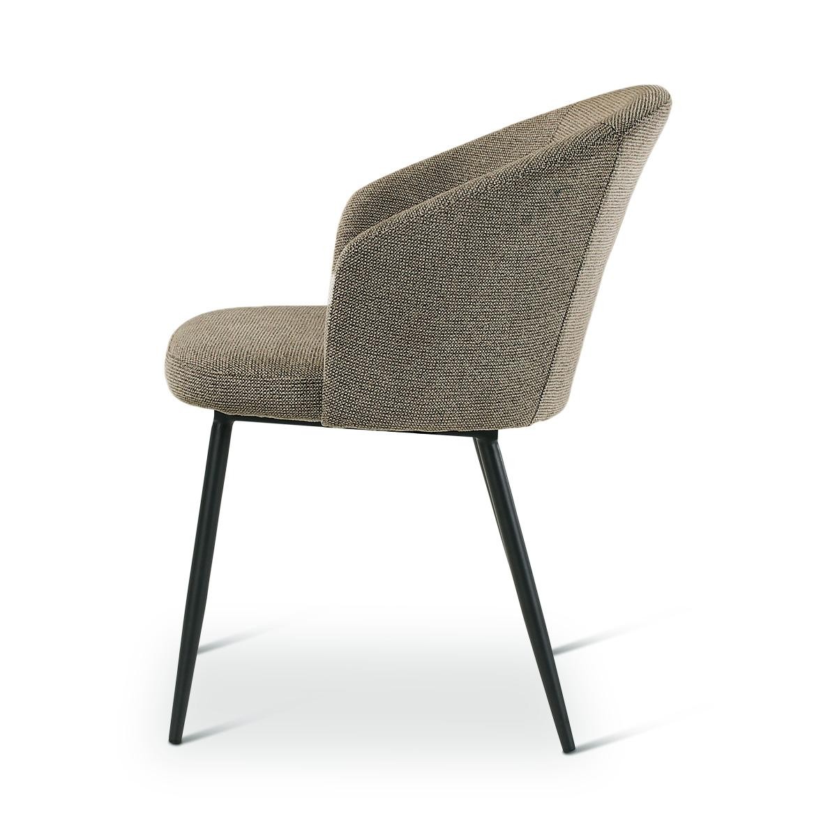 Castle Line Cres Fauteuil repas Cres Gris fer 60x61xH79cm Assise 49cm Accoudoirs 63cm