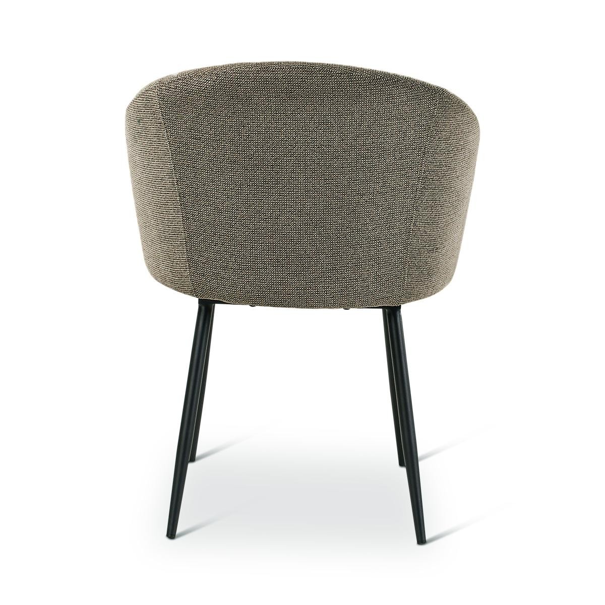 Castle Line Cres Fauteuil repas Cres Gris fer 60x61xH79cm Assise 49cm Accoudoirs 63cm