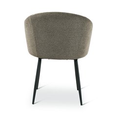 Castle Line Cres Fauteuil repas Cres Gris fer 60x61xH79cm Assise 49cm Accoudoirs 63cm