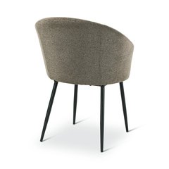 Castle Line Cres Fauteuil repas Cres Gris fer 60x61xH79cm Assise 49cm Accoudoirs 63cm