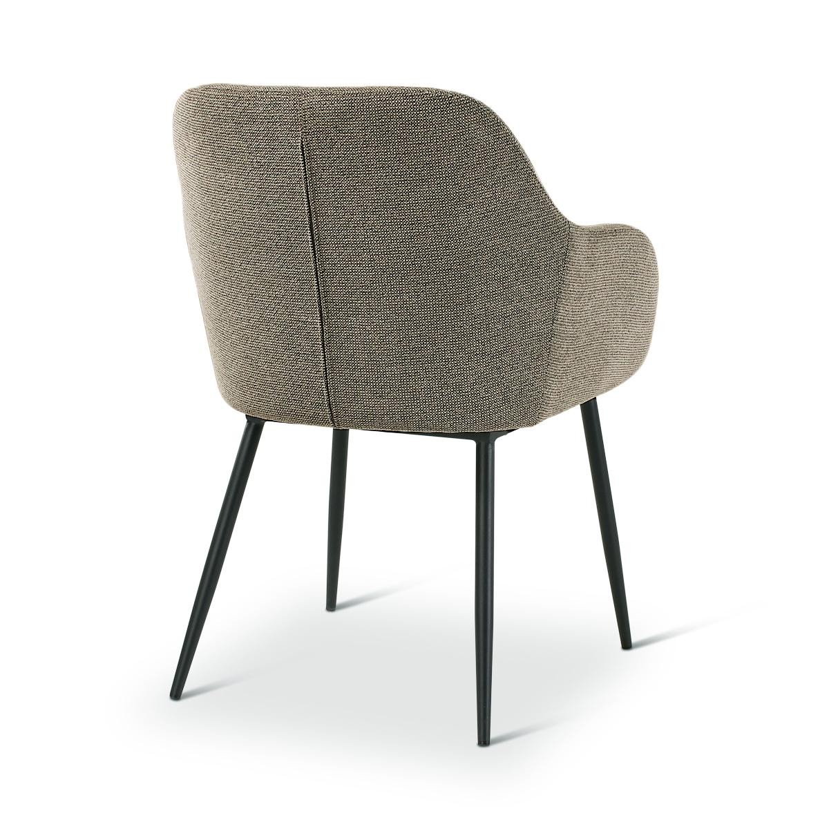 Castle Line Lys Fauteuil repas Lys Gris fer 60x61xH83cm Assise 49cm Accoudoirs 64cm