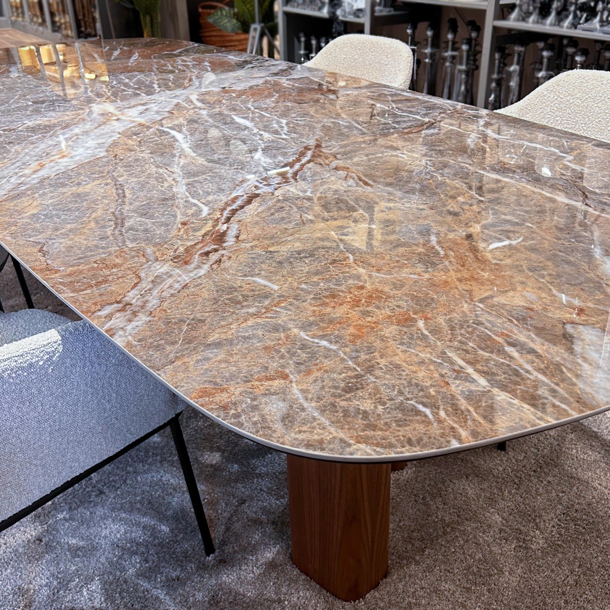 Paul Rogers PILLAR Table Pillar Céramique Glossy Multi-couleurs 280x120xH76cm