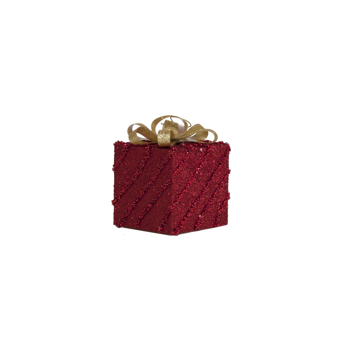 Schilliger Design  Cadeau rouge à supendre Rouge bordeaux 8x8x8cm