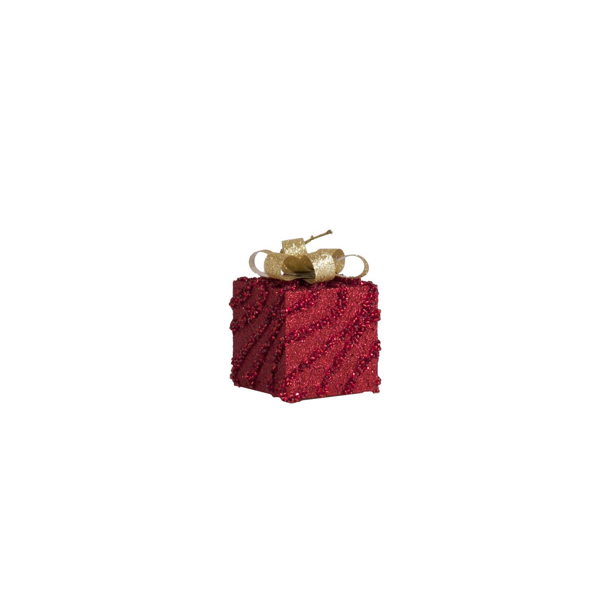 Schilliger Design  Cadeau rouge à supendre Rouge bordeaux 6x6x6cm