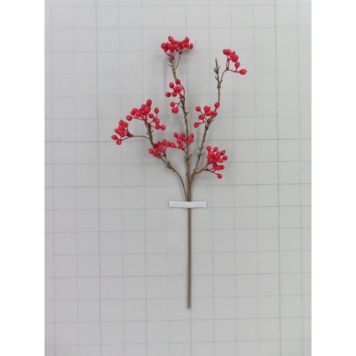 Schilliger Sélection  Baies en branche artificielle Rouge cerise 56cm