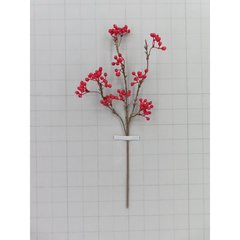 Schilliger Sélection  Baies en branche artificielle Rouge cerise 56cm