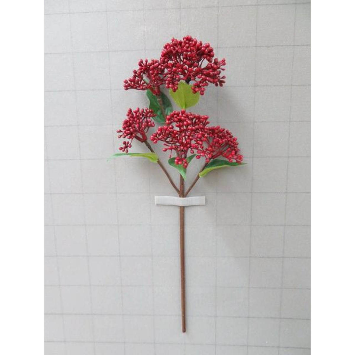 Schilliger Sélection  Baies en branche artificielle Rouge bordeaux 44cm